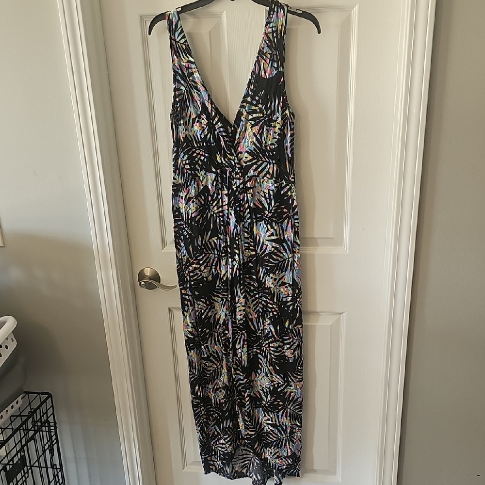 Lovestitch Black Multicolor High Low Dress